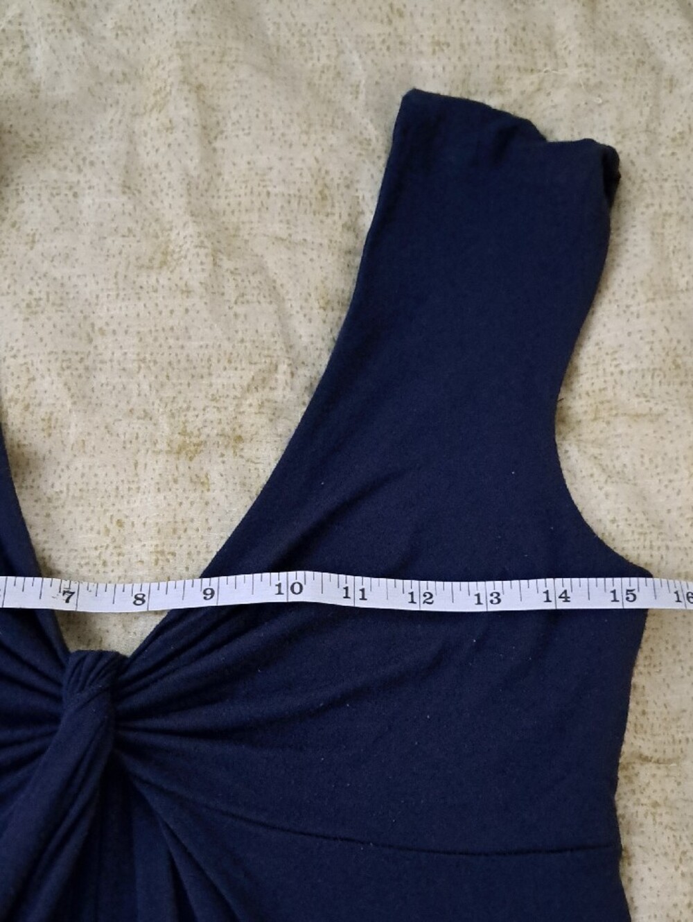 Express Navy Twist-Knot Midi Dress - Picture 8 of 12
